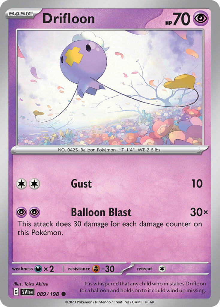 Pokémon Drifloon SVI 089